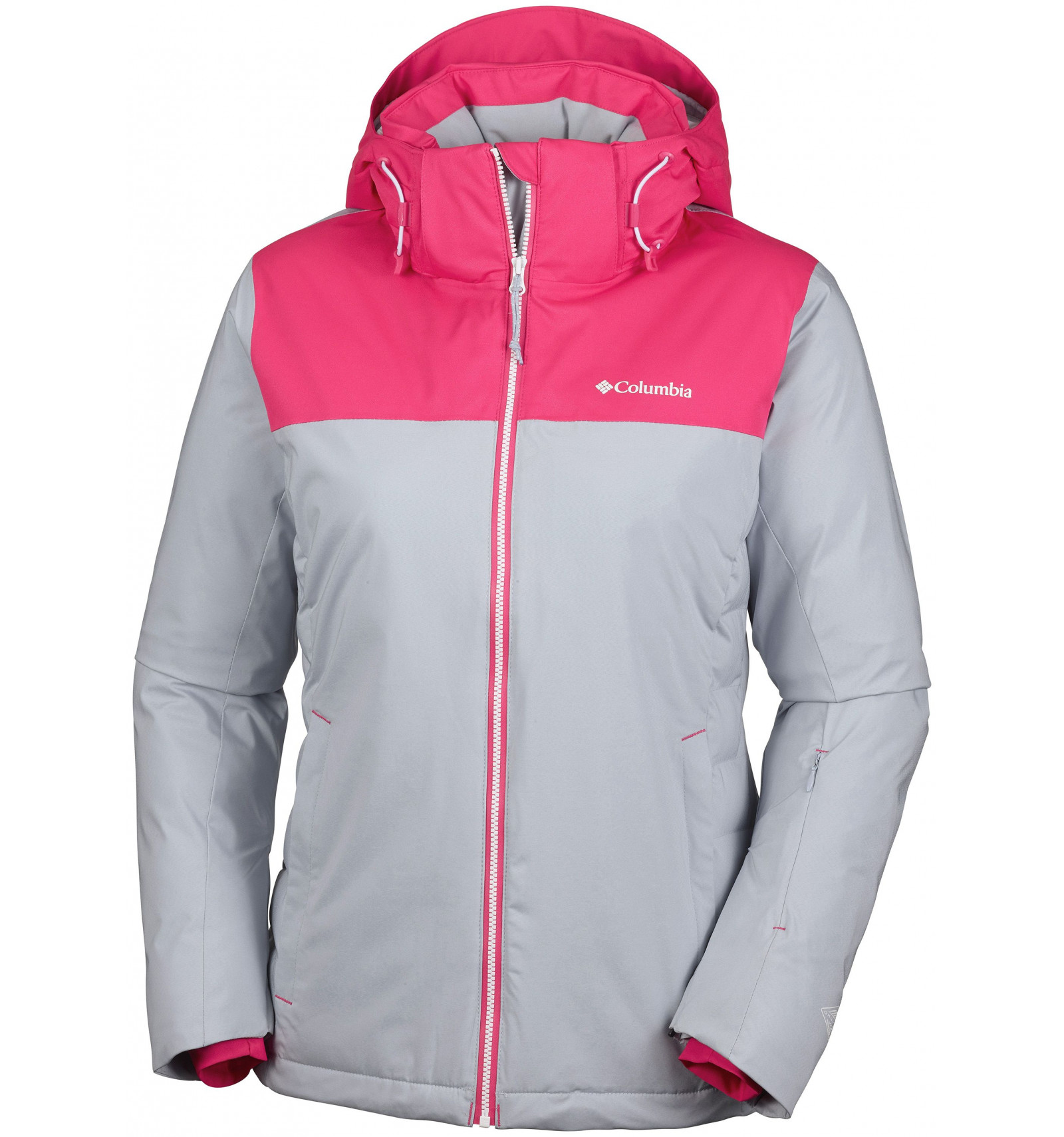 vidnesbyrd varemærke mælk Columbia Snow Dream Jacket (grå, lyserød) - Kvinder - Alpinstore