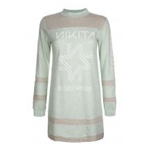 Crew Sweatshirt Kleid Pyxis Nikita (Silt Grün)