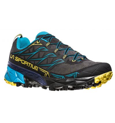 Carbon/tropic Blue All Sizes La Sportiva Akyra Unisex Footwear Trail Shoes 