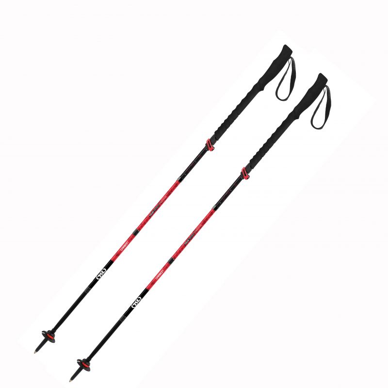 Hiking poles TSL Tour Carbon 5 (Black red)