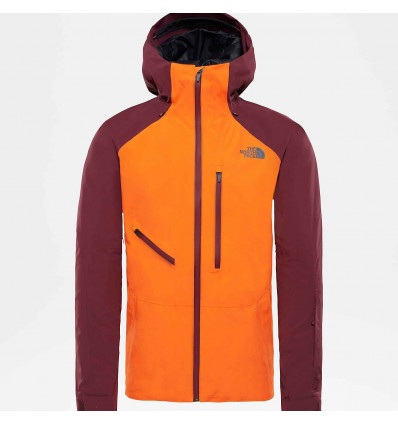 north face orange ski jacket