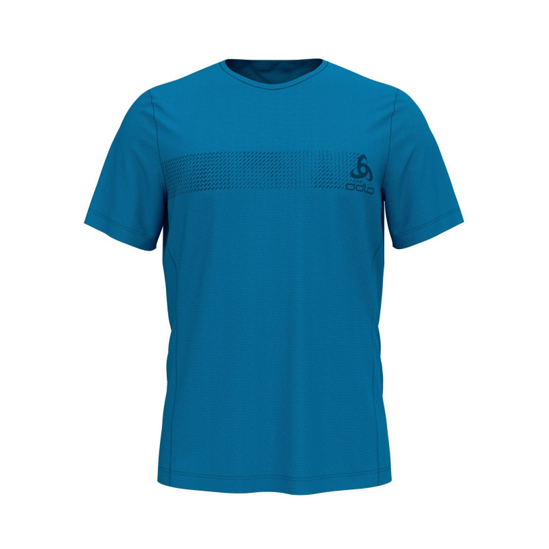 T-shirt ODLO Core Light Print Odlo (blue Jewel - Placed Print) homme