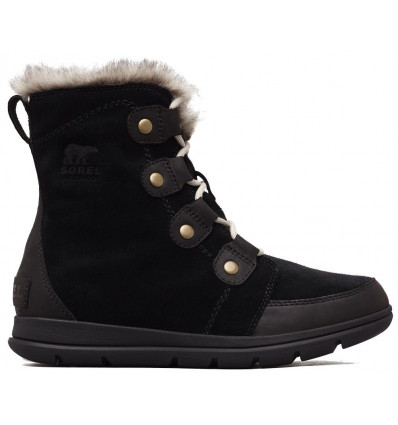 Botas de apres-ski para mujeres Sorel Explorer Joan (Black, dark stone) -  Alpinstore