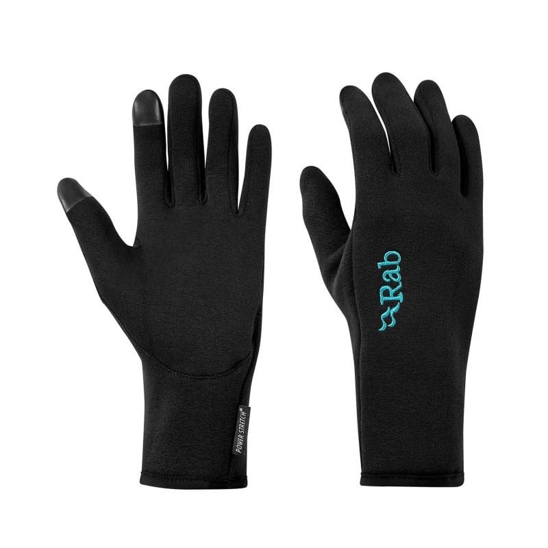 Gants Rab Power Stretch Contact Glove Wmns (Black) femme