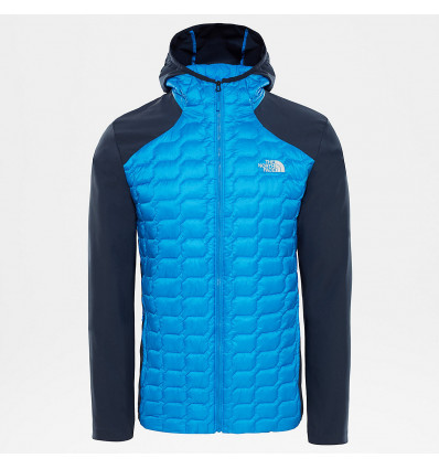 north face black and blue coat