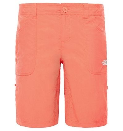 red north face shorts