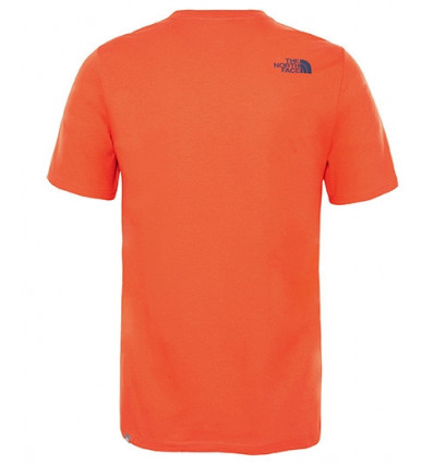 Woodcut Dome T Shirt The North Face Fiery Red Urban Navy Alpinstore