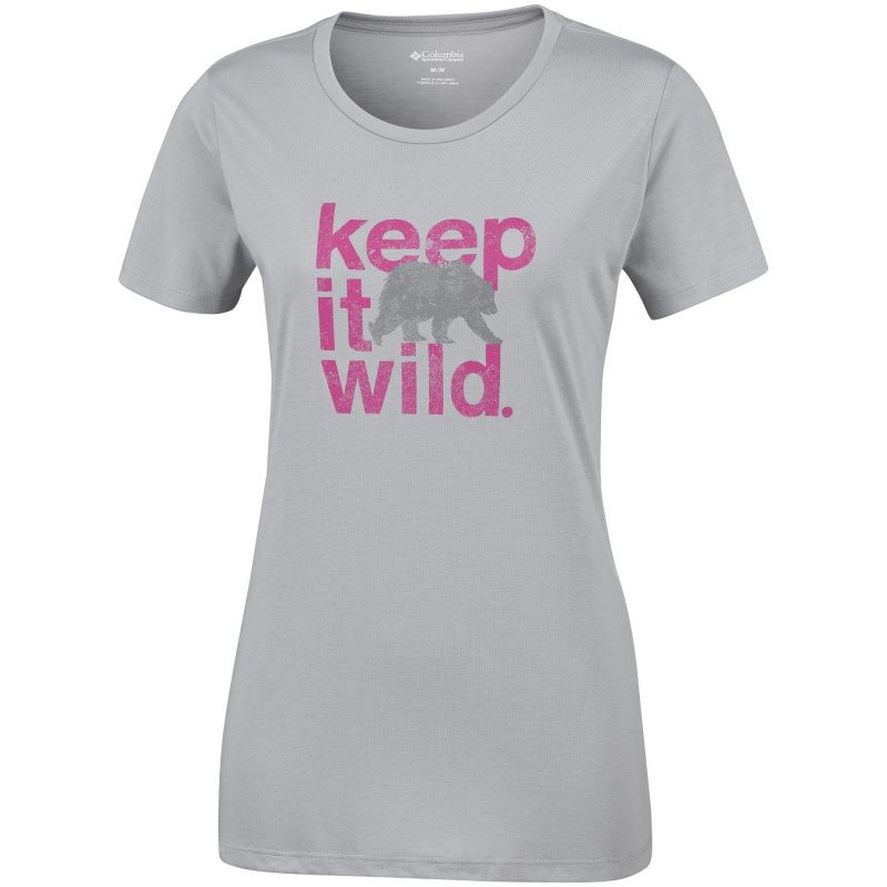 T-shirt COLUMBIA Outdoor Elements III (COLUMBIA Grey, Keep it Wild) Femme