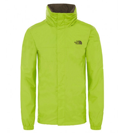 lime green north face jacket