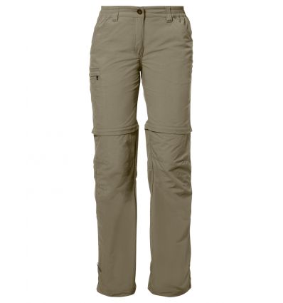 pantalon femme avec protection solaire pantalon de montagne éco-responsable VAUDE Farley ZO IV pantalon convertible de randonnée