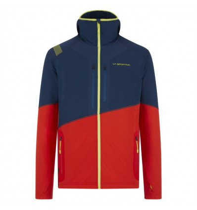 La Sportiva Theory Chaqueta de lana con capucha (Opal/Poppy) hombre -  Alpinstore
