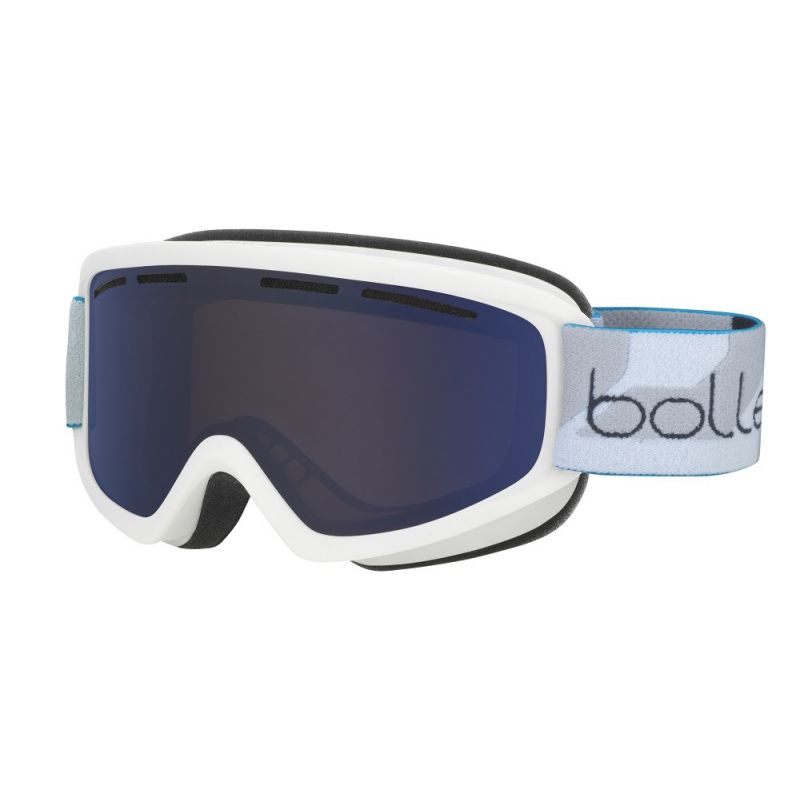 Máscara de esquí Bollé Schuss (Matte White Bronze Blue)
