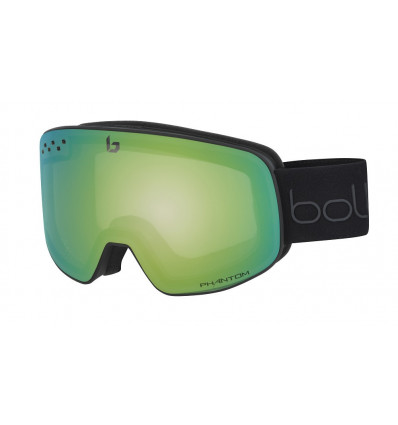 Masque de Ski Bollé Nevada (Matte Black green diagonal phantom green)