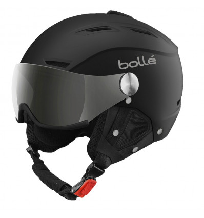 Bollé Backline Visor (Soft Black Silver con 1 pistola d'argento + 1 visiera  di limone) - Alpinstore