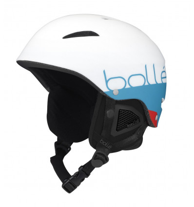 Casco sci Bollé B-Style (Matte White Blue) - Alpinstore