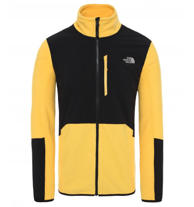 north face yellow and black jacket