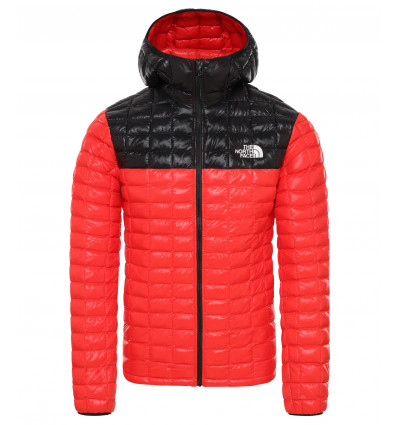 north face red black