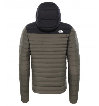 The North Face Stretch Down Jacket (GREEN TAUPE/BLACK) Men's