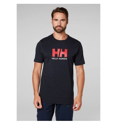 Almachtig Eigenwijs bladerdeeg T-shirt Helly Hansen Logo (NAVY) Heren - Alpinstore