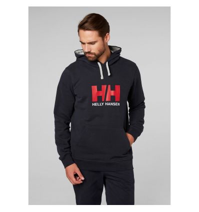 grijs Mew Mew duidelijk Hoodie Helly Hansen Logo Hoodie (Navy) Heren - Alpinstore