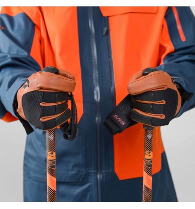 Gloves Scott Explorair Spring (dark grey/burnt orange) - Alpinstore