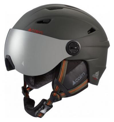 Cairn Electron Casco Da Sci Con Visiera – Nero Opaco, Sistema Wheel Fit, Ventilazione Regolabile, Taglie 55-62