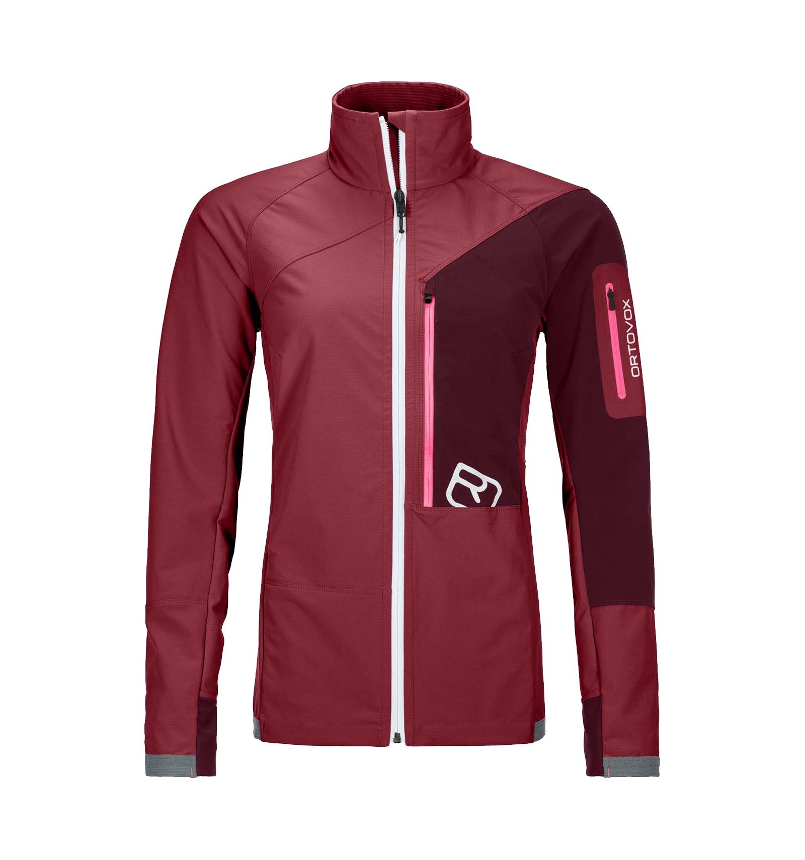 Softshell Jacket Ortovox Berrino Jacket (Dark Blood) Women - Alpinstore