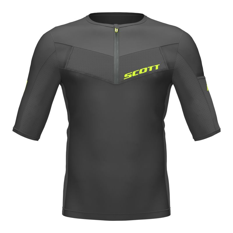 T-shirt Scott RC Tech Run (Black/yellow)