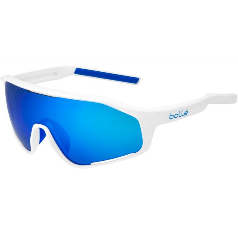 Bollé Shifter Bike Sunglasses (Shiny White Brown Blue)