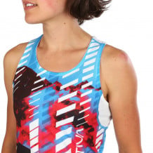 La Sportiva Sky Tank W Tanktop (Malibu Blau / Hibiskus) Frau