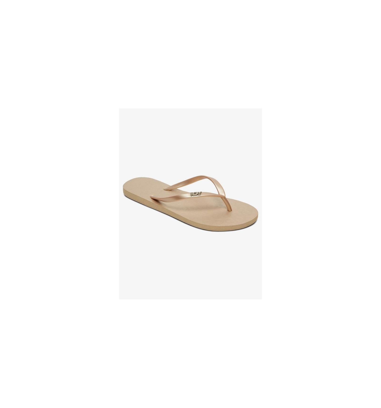 roxy gold flip flops