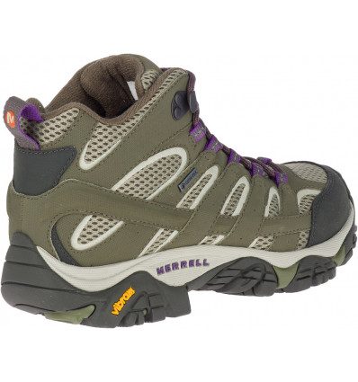 Merrell Moab 2 Mid Goretex Olive Hiking Boots Woman Alpinstore