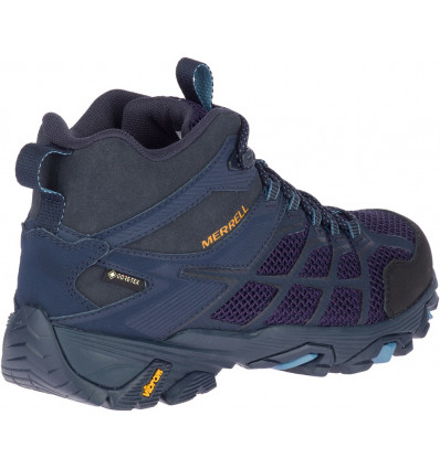 Merrell Moab Fst 2 Mid Gore Tex Rock Blue Women S Hiking Boots Alpinstore