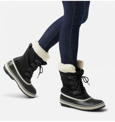 Bota de apresquí Sorel Carnaval de invierno (Black, Stone) mujer -  Alpinstore