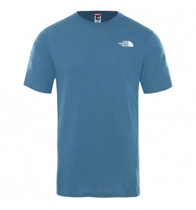 T Shirt The North Face S S Redbox Mallard Blue Tnf Black Man Alpinstore