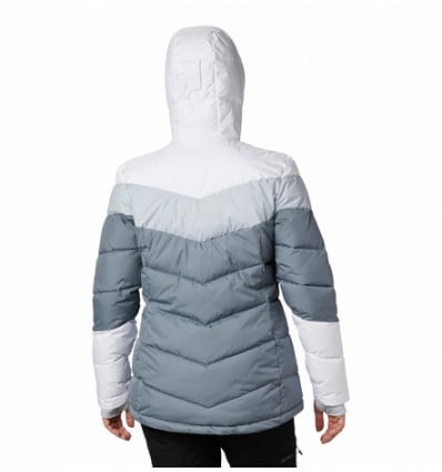 columbia white ski jacket