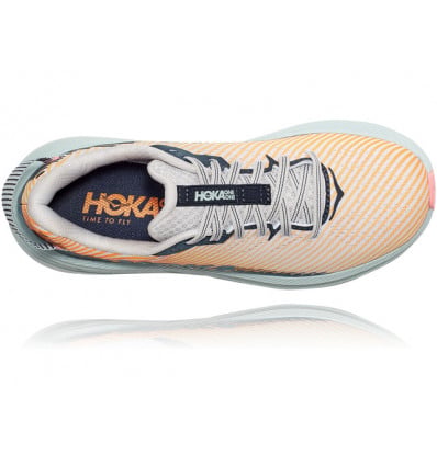 Hoka One One Rincon 2 (ROCK LUNAR/IRIS NEGRO) Mujer de los zapatos para  correr - Alpinstore