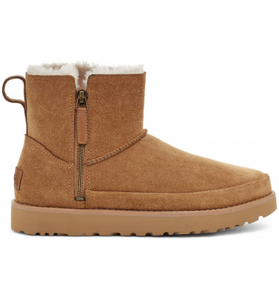 Botas de invierno Ugg Classic Zip Mini (Castaño) para mujeres - Alpinstore