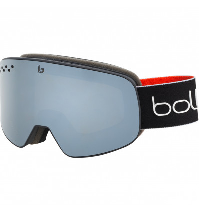 Bolle Tsar Skiing Goggles Matte Grey/Neon Orange CAT 3 Black Chrome Lens 