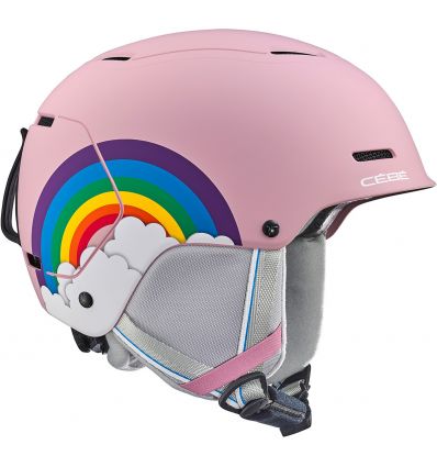 Is vooroordeel Krankzinnigheid Skihelm Cébé Strik (Roze Regenboog Mat) kind - Alpinstore