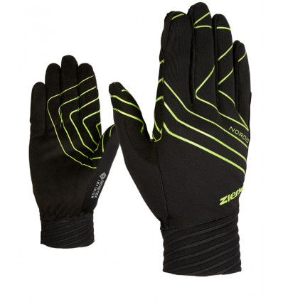 Cross-Country Ski Gloves (Black - GTX Ziener INF Alpinstore Lime) UGO