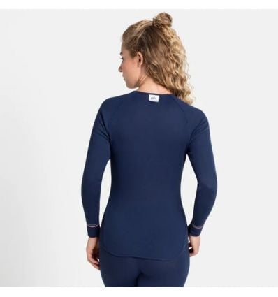 Onzuiver St verkoopplan Long sleeve t-shirt Odlo Active Warm Originals Eco (diving Navy) Women -  Alpinstore