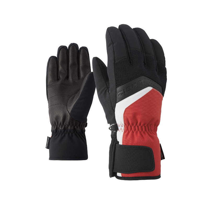 Ski Gloves Ziener GABINO (Red pop)