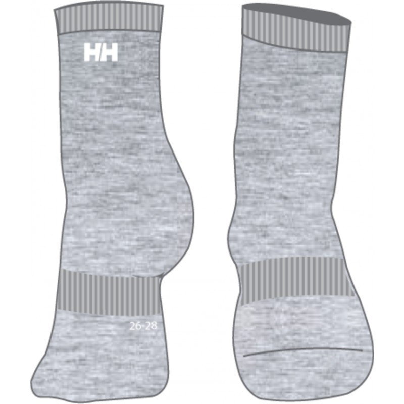 K Wool Sock Basic 3pk Helly Hansen (grey Melange)