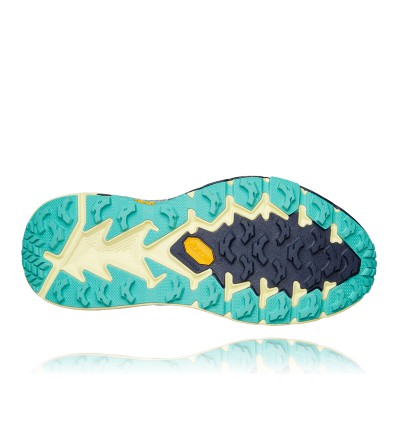 Zapato de pista Hoka One One Speedgoat 4 (Provincial Azul/Verde Luminoso)  mujer - Alpinstore
