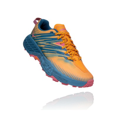 Scarpa da trekking Hoka One One Speedgoat 4 (zafferano/blu provinciale)  donna - Alpinstore