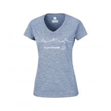Vrouwen Columbia Markering Alpinstore sport t-shirt (gevlekt grijs)