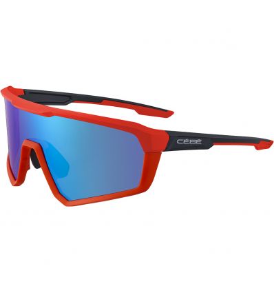 Occhiali da sole da uomo Cébé Asfalto Cébé (Neon Orange Matte Zone Grey  Cat.3 Blue) - Alpinstore