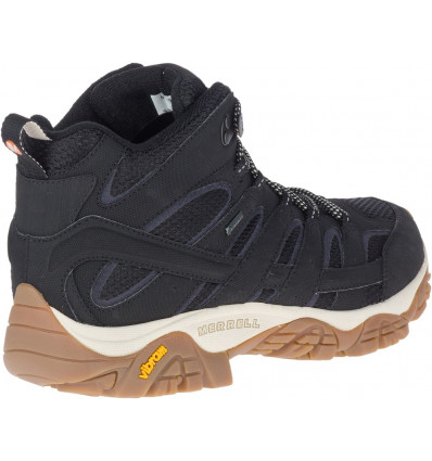 Botas de montaña Merrell Moab 2 Mid Gtx (Negro/Goma) para hombre -  Alpinstore