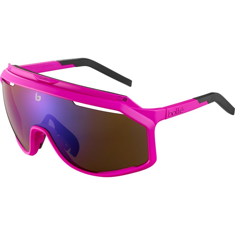 Bollé Chronoshield Bike Sunglasses (Pink Matte Brown Blue)
